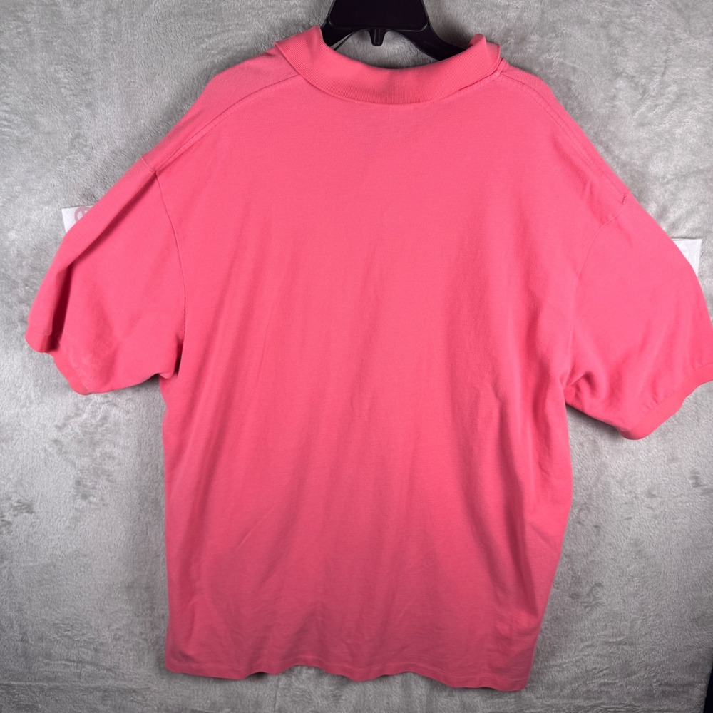 Polo Ralph Lauren Mens 3XB Pink Short Sleeve Pique Polo Shirt Yellow Pony Logo - Picture 4 of 7